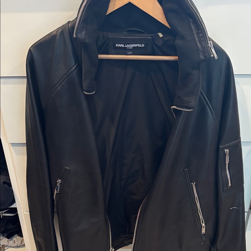 Karl Lagerfeld Elegant Black Outerwear